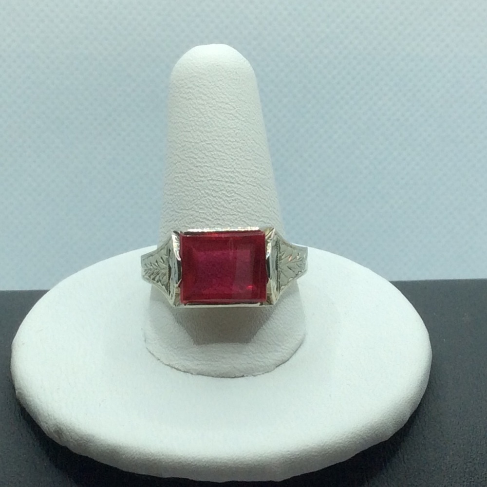 Red Sapphire Ring